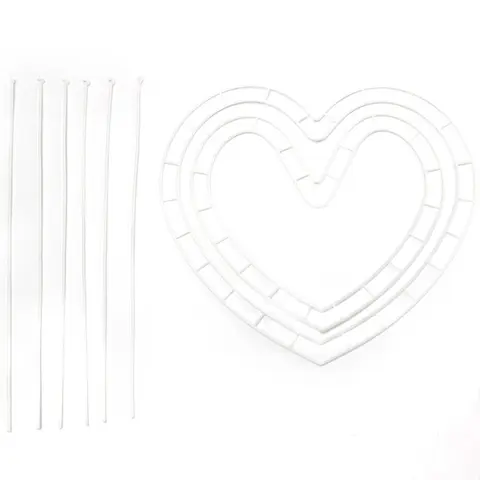 Flower Arrangement Holder Set, 24pcs Love DIY Flower Arrangement Stand, Bouquet Packaging Materials, Accessories for Flower Craft, DIY Floral Decoration, Birthday, Wedding, Valentine's Day and Mother's Day, Handmade Crafts, Diy Crafts Supplies