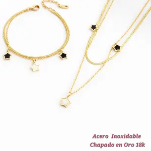 Aurora Dorada set Necklaces and Bracelet