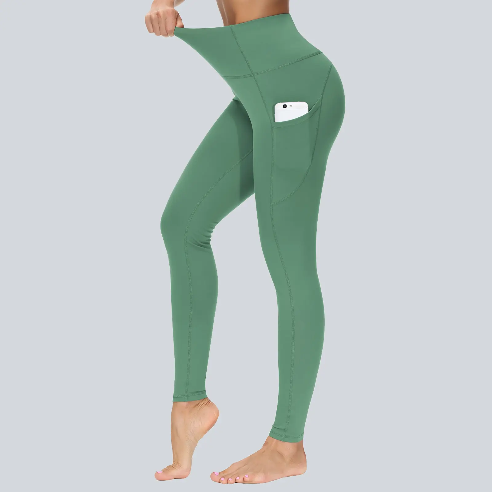 THE GYM PEOPLE High Waist Yoga Pants with Pockets Tummy Control Yoga Leggings for Women Activewear Bottoms Athletic Bottoms