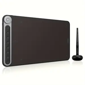 New HUION Inspiroy Dial Q620M Wireless Drawing Tablet, 10x6 Inch Large Graphics Tablet With Battery-free Stylus, 8192 Pen Pressure, Dial Controller, 8 Customized Keys, Tilt, For Digital Art And Graphics Design, Compatible With Mac, Windows, Androi