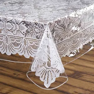 Vinyl Tablecloth 70"x70" Clear Eco-Friendly Square - PVC Waterproof Cover 10 Mil Thick