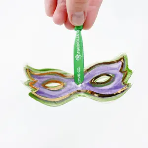 Ceramic Ornament: Purple Mask