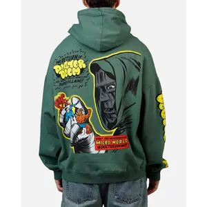 73Studio Marvel Fantastic Four Doctor Doom Villain Premium Hoodie Green