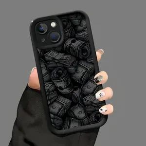Money Pattern Phone Case 1 Count Anti-drop TPU Protective Cover for iPhone 16/15/14/13/12/11 Shockproof Mobile Case with Perfect Prints and Durable TPU Material