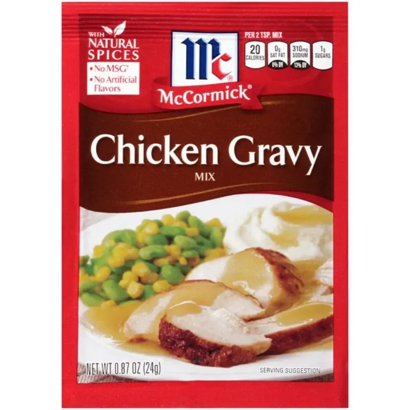 3x McCormick Chicken Gravy Seasoning Mix Packet - Savory Cooking Seasoning Blend for Delicious Meals, Easy Spice Mix, 0.87oz