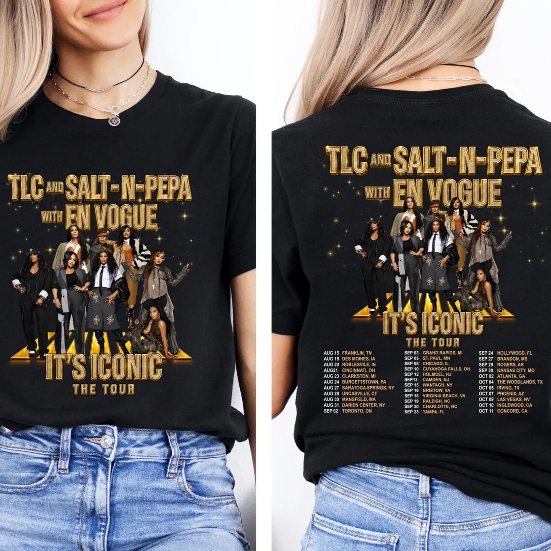 TLC Salt-N-Pepa Tour 2026 Shirt, It's Iconic Tour Tee, 90s R&B Hip Hop Vintage Style Graphic T-Shirt