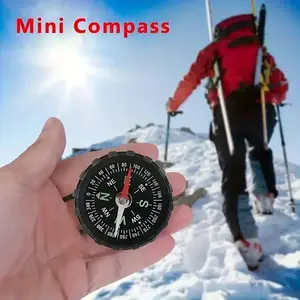Waterproof Outdoor Survival Compass, Portable Mini Abs Navigation Tool, Ideal for Hiking & Camping, Durable No Battery Required