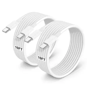 2Pack For iPhone 17 Charger,60W 10FT USB C to USB C Cable ,Type C Fast Charging Cable for iPhone 16 15 Pro Plus Pro Max For iPad Pro/Air and More