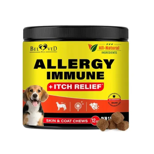 Beloved Pets Anti Itch & Allergy Relief Chews Dog Allergy Supplement, 10-oz