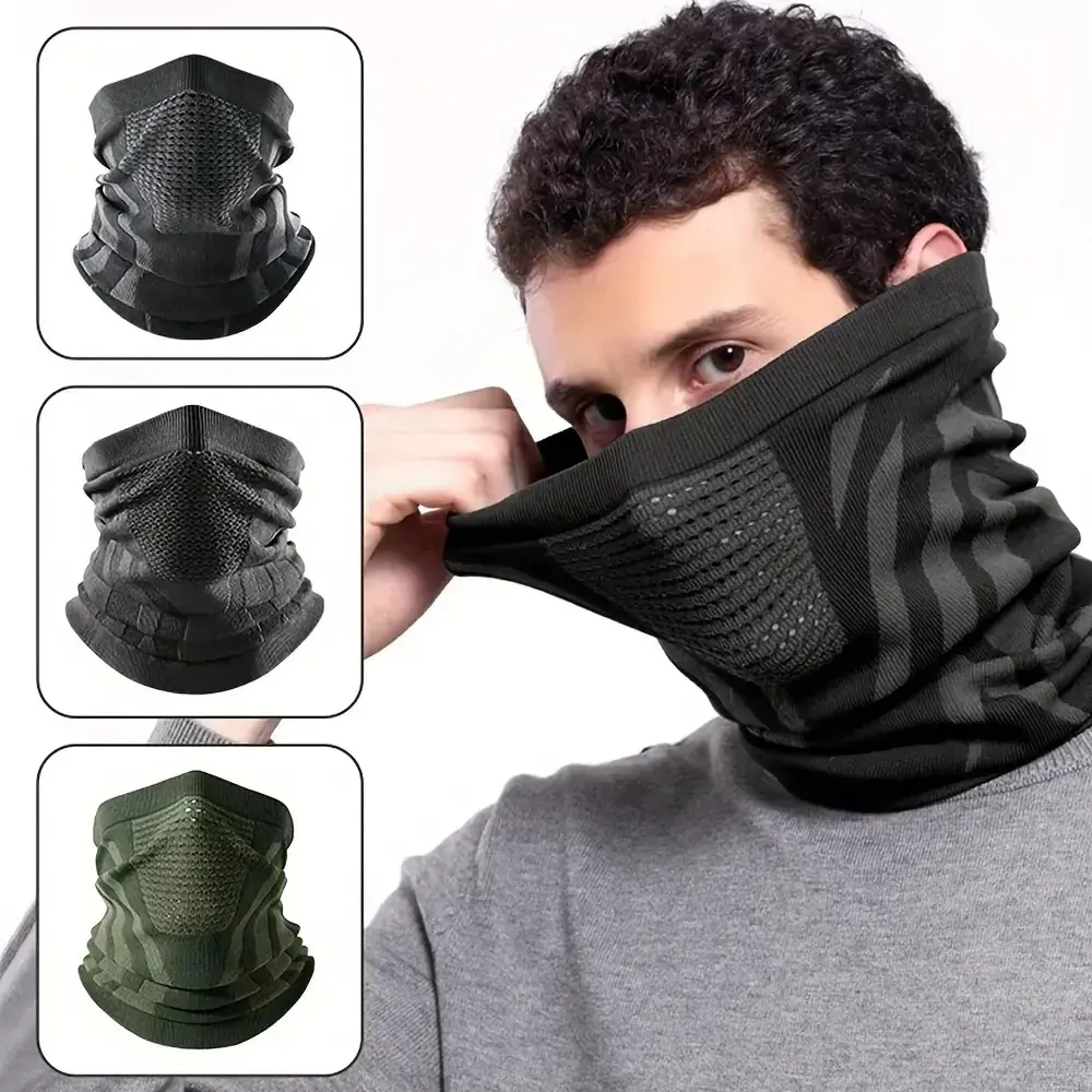 Multi-Functional Neck Gaiter with Mesh Design for Versatile Use in Various Activities