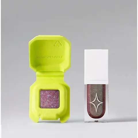 BLUSHING LIZARD DUO | Blushing Lizard Eyeshadow and Blushing Lizard Lip Gloss Set HALF MAGIC BEAUTY