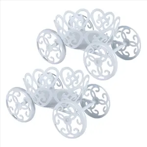 2-Pack Light Princess Carriage Cupcake Stand Holder Display, Ideal for Wedding Events, Household Party Dessert Presentation Accessory