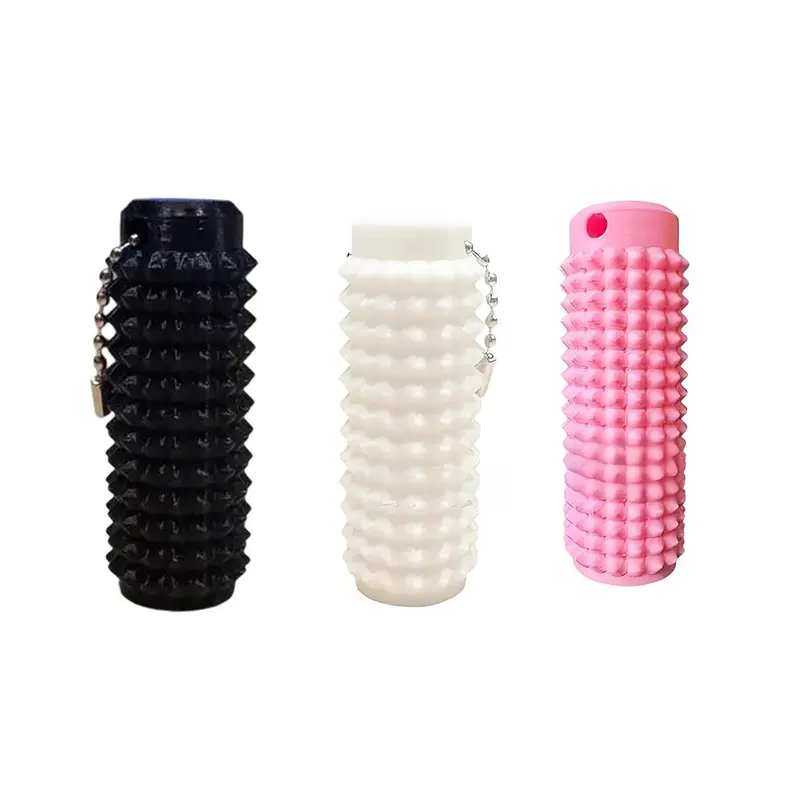 Little Ouchies Grippie Portable Vibrant Colors Stim Tool with Firm Plastic Spikes for Anxiety & Stress Relief, Clip to Keys for On-the-Go Comfort Pain Stimulation Impulse Management