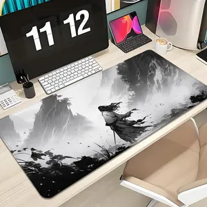 Rurouni Kenshin Mouse Pad Design XXL 1000×500mm 900×400mm 800×400mm 600x300mm Large Gaming Mouse Pad - Extended, Thick, Non-Slip Rubber Base Desk Mat with Precision Stitched Edges - Washable Large Desk Pad