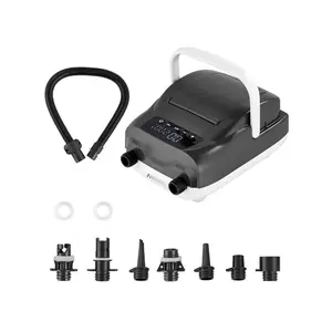 fathersdaygift VEVOR Paddle Board Pump, 20PSI High Pressure, Dual Stage Inflation Deflation SUP Air Pump with Auto-Off Function and 12V DC Car Connector, Ideal for Inflatable Paddle Board, Tent and Mattress