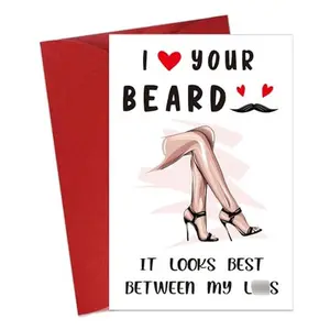 Funny Valentines Day Card 4"x6" Naughty Valentines Day Card for Him Valentines Day Gifts Cards for Boyfriend Husband Men Anniversary...