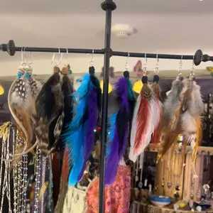 Bohemian Gypsy Feather Earrings $35
