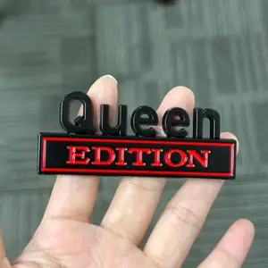Queen Edition 3D Metal Emblem - Perfect Birthday Gift for Her, Wife, Girlfriend, Mom - Funny & Elegant Car Badge Sticker, Universal Decal for All Vehicles, Easy Peel & Stick
