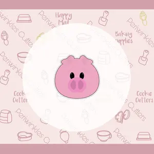 Pig Head Cookie Cutter