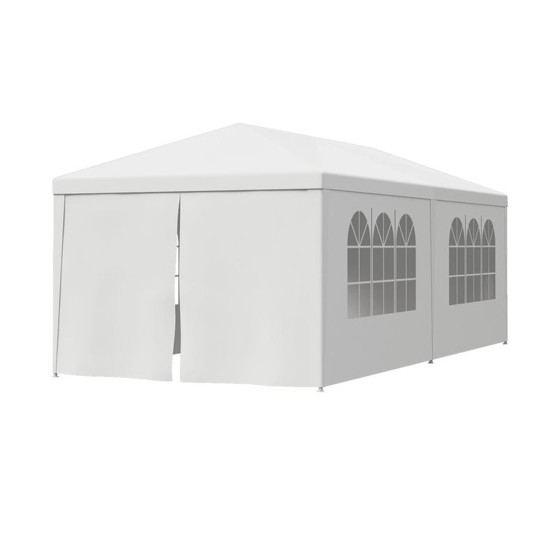 SUPERDEAL Gazebo Party Outdoor Tent in White Wedding Canopy Cater Events