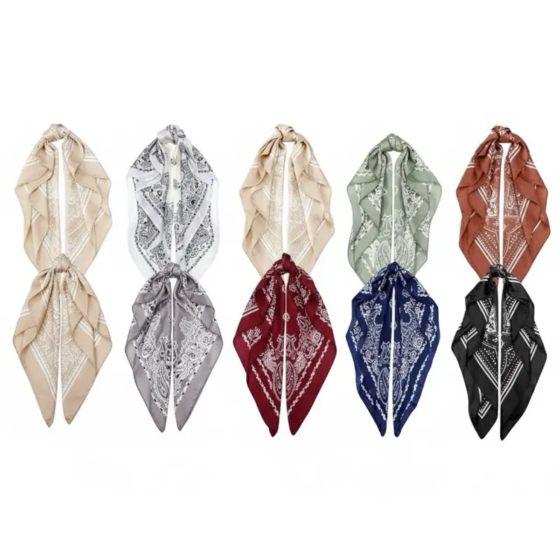 Bandana Print - Headscarf for Veiling - Elegant Design with Intricate Patterns and Versatile Use