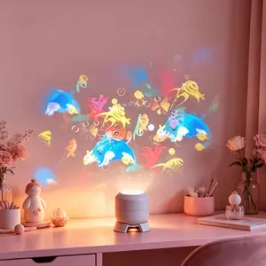 Ocean Animal Night Light Projector, Projection Light, USB Powered, 360° Rotatable, Bedroom Living Room Dorm Ceiling Wall Decor, Kids Education Toy, Evening Ambiance