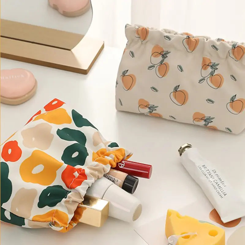 Wallet Chaos Fixer Storage Bag Mini Automatic Closing Buckle Storage Bag Suitable for Keys/Change/Coins/Lipstick/Cards Cotton Candy Bag Essential Makeup Accessories Storage Bag Makeup Bag Waterproof