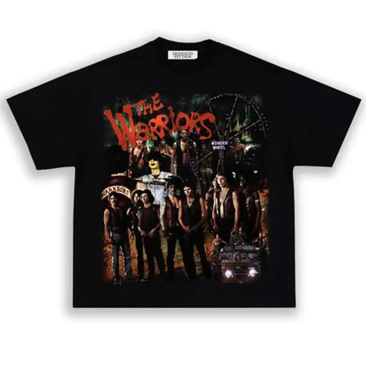 The Warriors Graphic T-shirt, Vintage Movie Merch, Classic Film Apparel, Retro Streetwear, Fashion Cotton, Full Colors, Full Sizes, For Men, For Women
