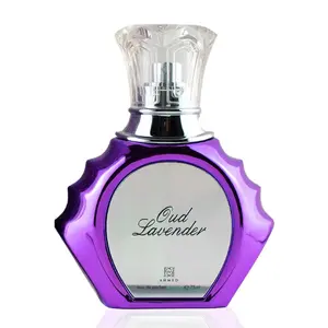 AHMED Oudh Lavender 75mL Oriental Fragrance with Bold, Fresh, Luxurious and Sensual Versatile Oudh Leather Accords by Al Maghribi Arabian Perfumes Dubai