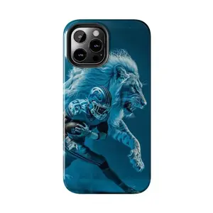 American Football Lion Sports Team Game Day Detroit Mascot Fan Merch Art Tough Case for iPhone 17 Pro Max 16 Air 15 Plus 14 13 12 11 Mini Detroit Grit Vibe Ultimate Drop Protective Skin