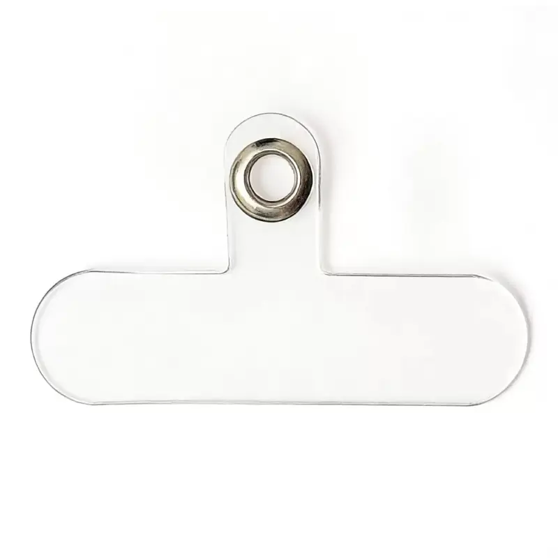 Transparent Plastic Universal Clip-On Smartphone Back Casing - Sturdy, Exquisite Cell Phone Accessory with Removable Anti-Loss Sticker