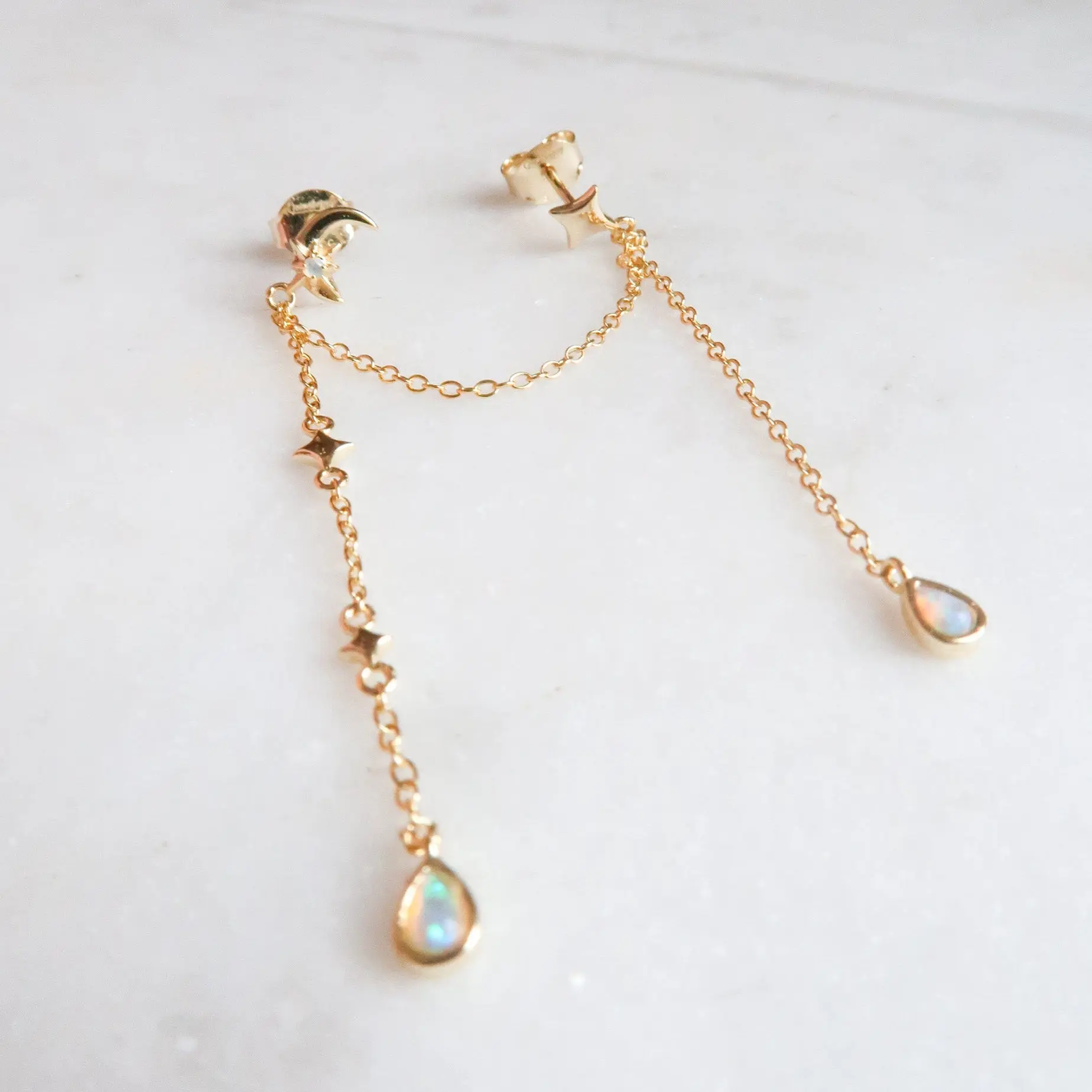 Starfall Double Piercing Earring