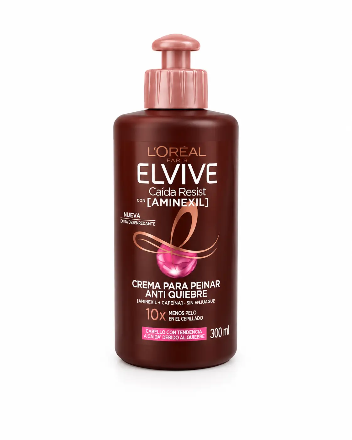 L'Oréal Elvive Anti Breakage Cream | Hair Strengthening & Repair Treatment | Leave-In Hair Cream for Dry, Damaged & Fragile Hair | Helps Reduce Breakage & Smooth Frizz 300ml (CREMA PARA PEINAR)