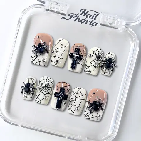 NailPhoria｜ETERNAL WEB 10PCS Handmade Press On Nails