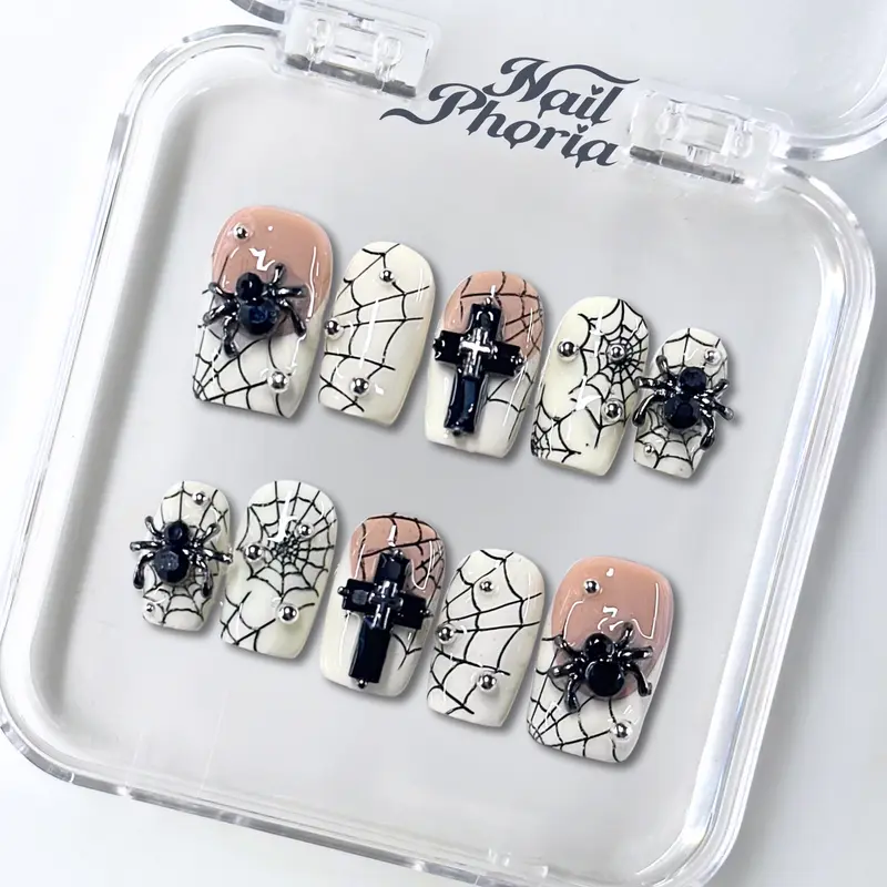 NailPhoria｜ETERNAL WEB 10PCS Handmade Press On Nails