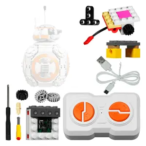 【Model Not Included】Remote Control Motor Power Pack Compatible with 75255 BB-8 Model – Motor with Rechargeable Battery Box & Remote Controller (Batteries Not Included) – Upgrade Kit Only, Model Not Included