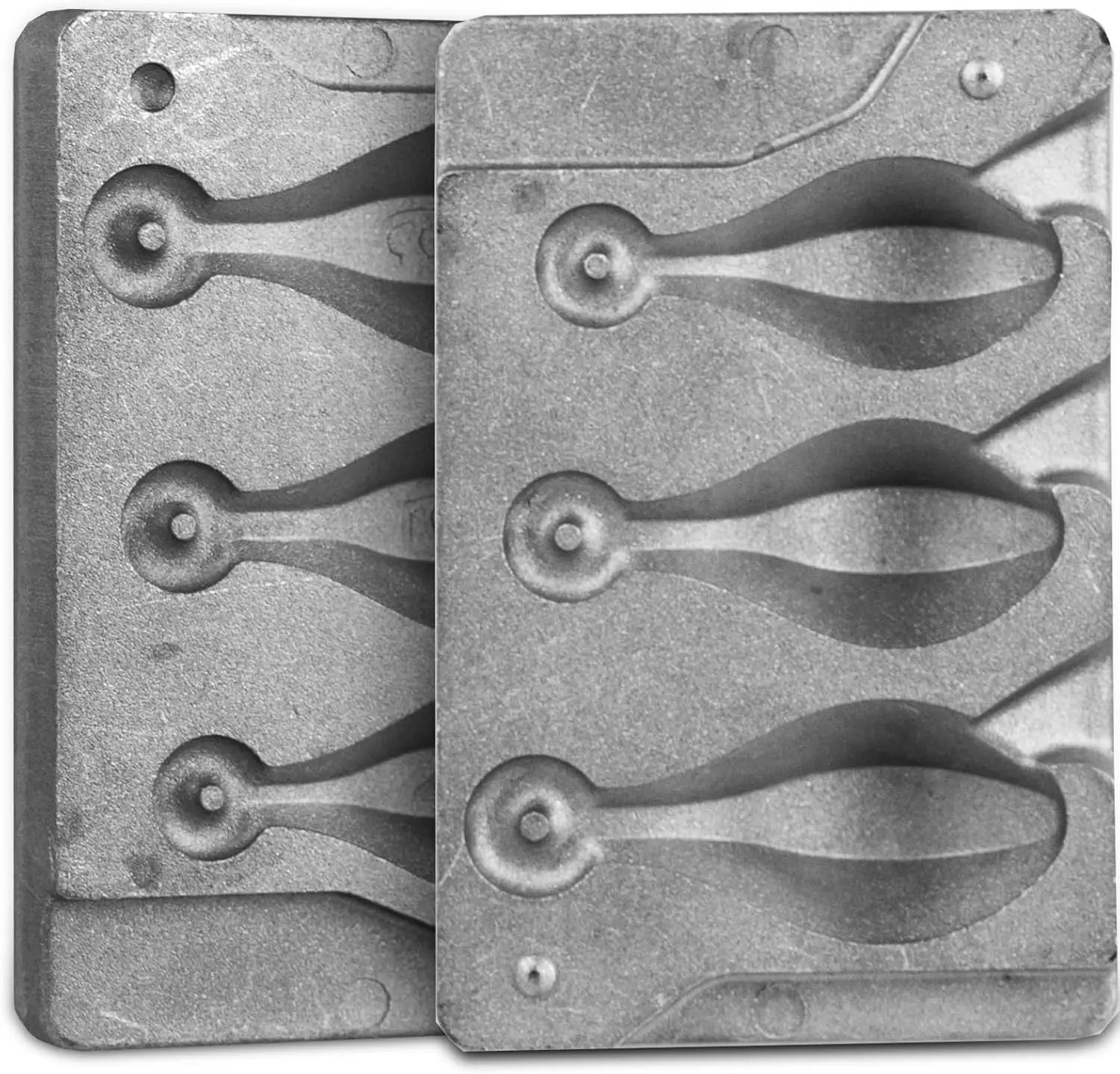 Sinker Mold 4.5.6-Ounce with 3 Cavities Fishing Weight Molds Sinker Molds for Fishing Fishing Casting
