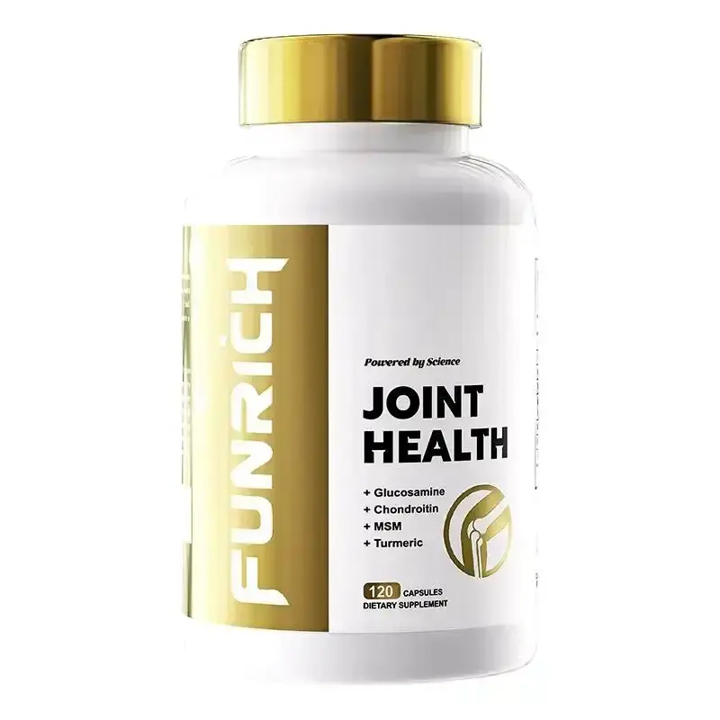 FUNRICH Joint Health Supplement for Mobility & Joint Pain with Glucosamine, Chondroitin, MSM & Turmeric - 120 Capsules