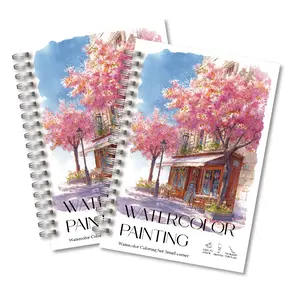 Cozy Nooks Watercolor Coloring Book for Adults, Art Lovers' Coloring Book, 12 Exquisite Illustrations with Guides, Thickened Paper, No Bleed-through, Perfect Gift for Girls