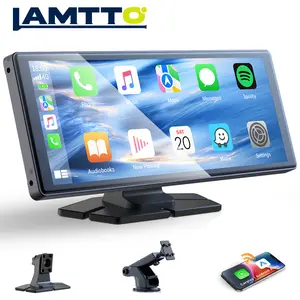 【JumpstartSale】LAMTTO 9.26-inch Wireless CarPlay Screen for Car Compatable with Apple CarPlay& Android Auto,Portable Car Stereo with GPS Navigation,Bluetooth,Mirror Link,Drive Play,Touch Screen for All Vehicles carplay  screen | Gifts