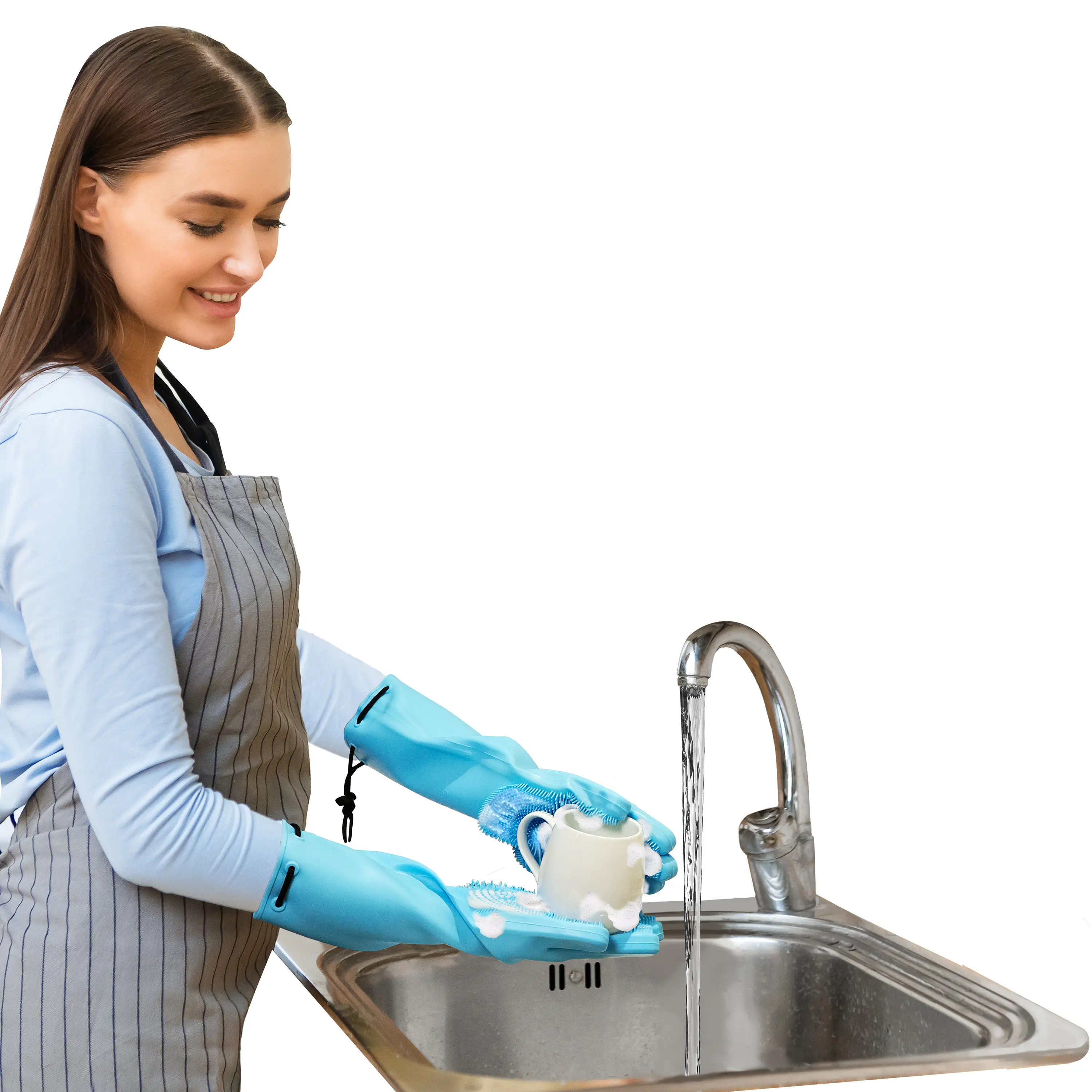 Jokari Scrub n’ Suds Silicone Scrubbing Gloves
