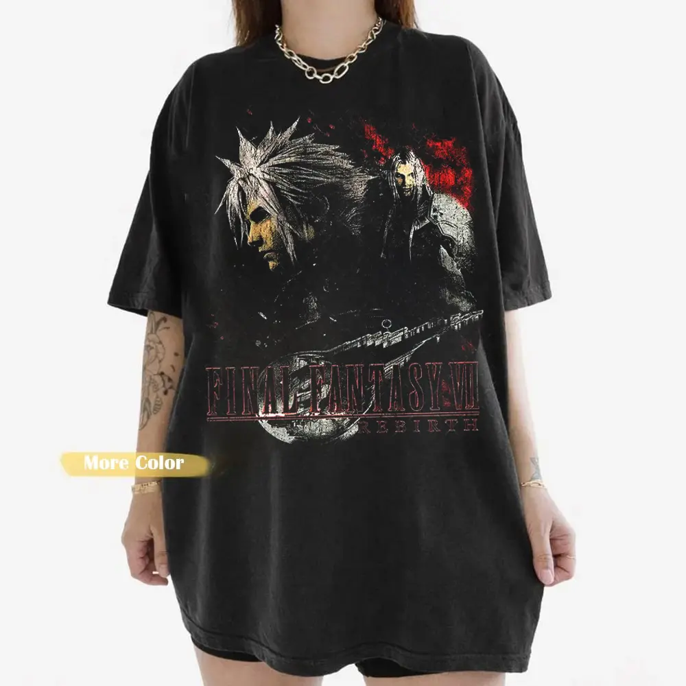 Final Fantasy VII Rebirth shirt, Game Tee, Gift for Men, Gift for Women, Crew Neck T-shirt, Trending T-shirt