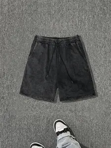 Unisex's Solid Color Shorts, Regular Fit Casual Comfy Shorts for Daily Wear, Men's Bottoms for All Seasons, Cotton