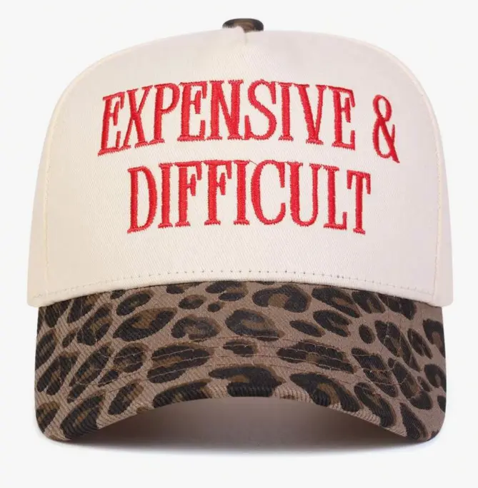 Expensive & Difficult Leopard Vintage Hat Vintage Trucker  display picture 3