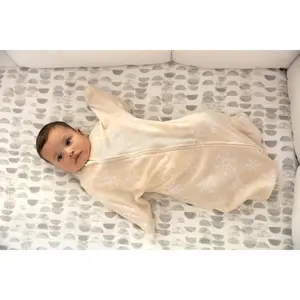 Sleeping Baby Snowflakes Zipadee-Zip Swaddle Transition - Fleece