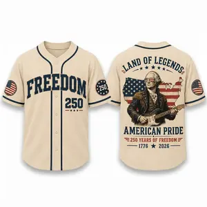American Pride, Land Of Legends, 250 Years Of Freedom, 4th Of July, Garment-Dye Unisex Tee, Baseball Jersey
