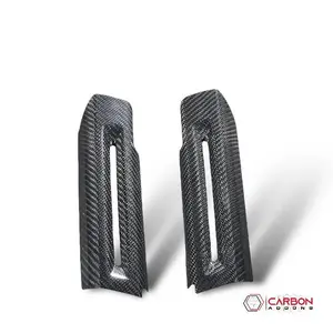 Mustang 2015-2023 Carbon Fiber interior door chrome trim delete cover
