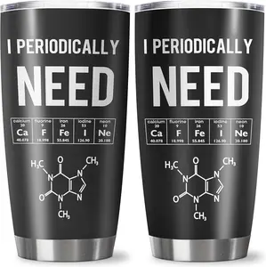 Chemistry Tumbler 20oz - Teacher Gifts for Women, Men, Science Students/Professors - Birthday Gift for Chemical Lovers