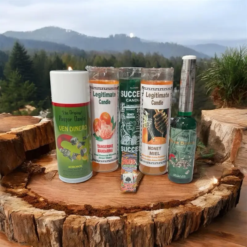 Set de velas y baños para abundancia.