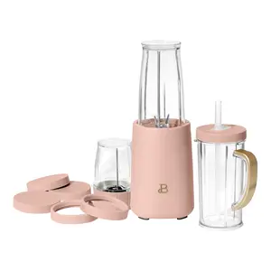 Beautiful 12-Piece Personal Blender Set – Rose by Drew Barrymore